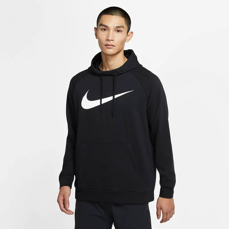 NIKE DRI-FIT TRAINING PULLOVER HOODIE ΜΑΥΡΟ