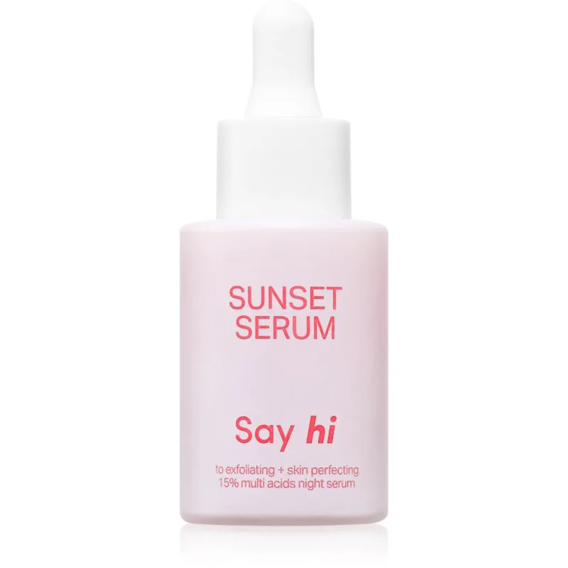 Say Hi Sunset ορός νύχτας με ΑΗΑ 30 ml