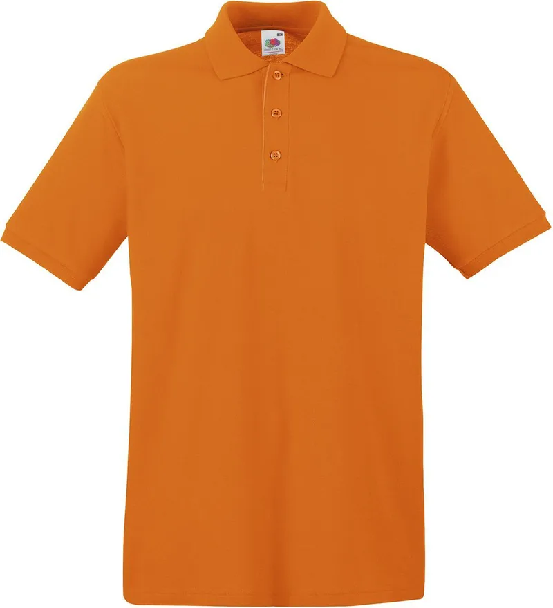 Ανδρική μπλούζα Polo Fruit of the Loom 63-218-0 Πορτοκαλί