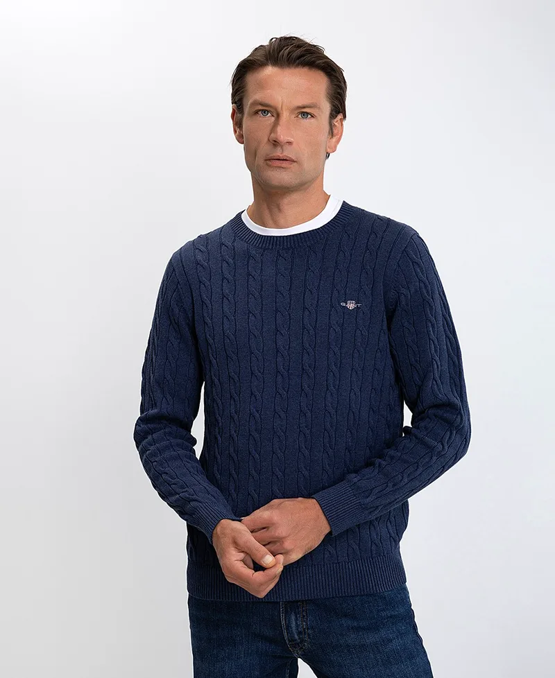 Gant Ανδρικό Πλεκτό Regular Fit Βαμβακερό