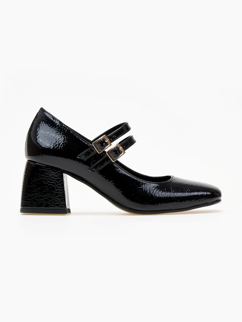 TFP Patent Mary Jane Pumps - 532 - Black