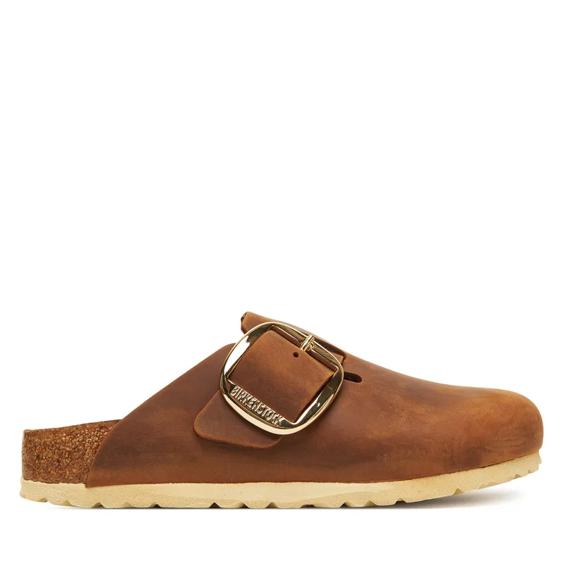 Παντόφλες Birkenstock Boston Big Buckle Hex 1030446 Καφέ