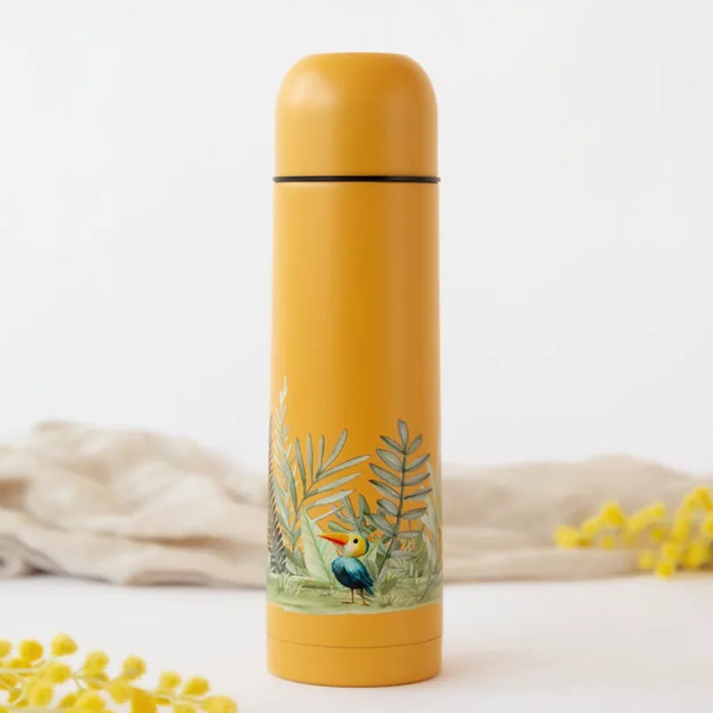 Θερμός Υγρών 500ml Kiokids Ώχρα 6331
