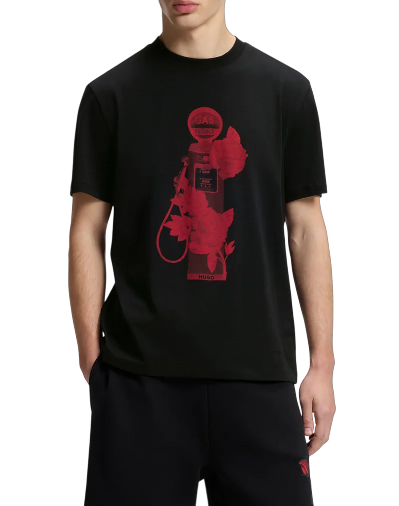 Ανδρικό Dikerd T-shirt Μαύρο HUGO 50564024-001