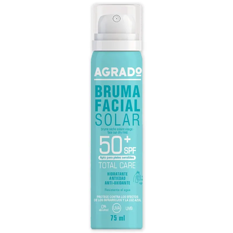 Agrado sun care face solar spray protection 50+ 75 ml