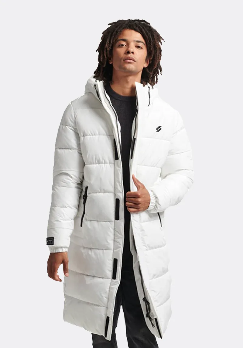 Superdry Μπουφάν της σειράς Longline - M5011513A 01C White