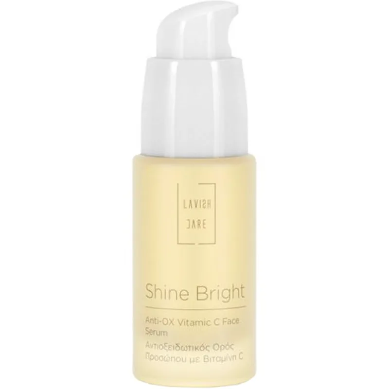 Lavish Care Shine Bright Anti-OX Vitamin C Face Serum Ενυδατικός Ορός Προσώπου με Πλούσιο Μείγμα Αντιοξειδωτικών & Βιταμίνη C Κατά των Ρυτίδων 30ml