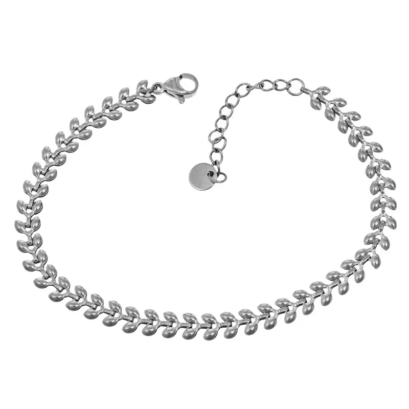 Βραχιόλι γυναικείο με φύλλα Visetti Stainless Steel 62B-BR017S 62B-BR017S Ατσάλι