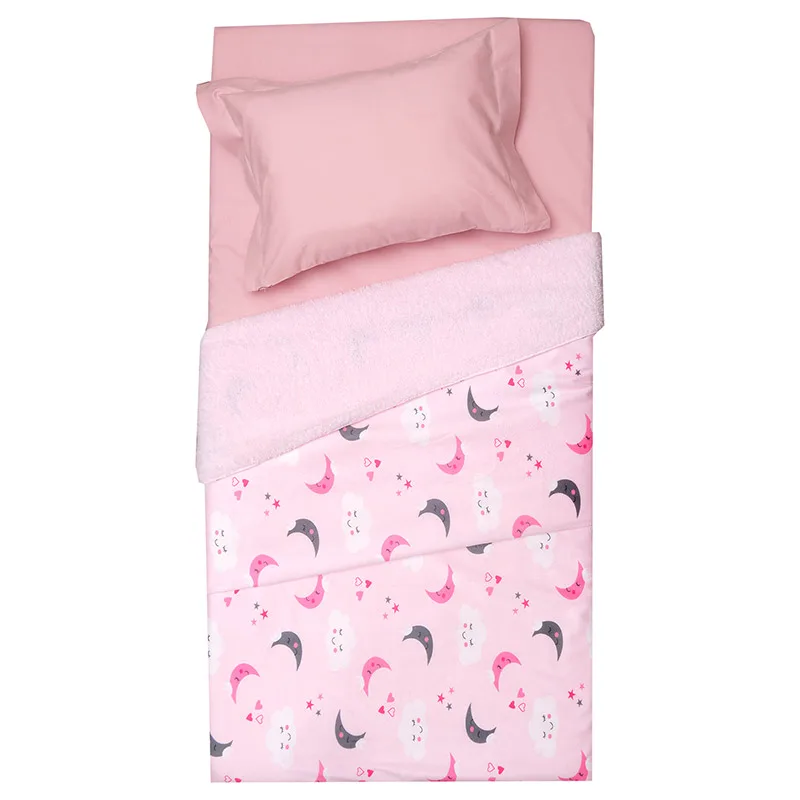 Κουβέρτα Fleece Κούνιας 110X150 Viopros 75 Ροζ (110x150)