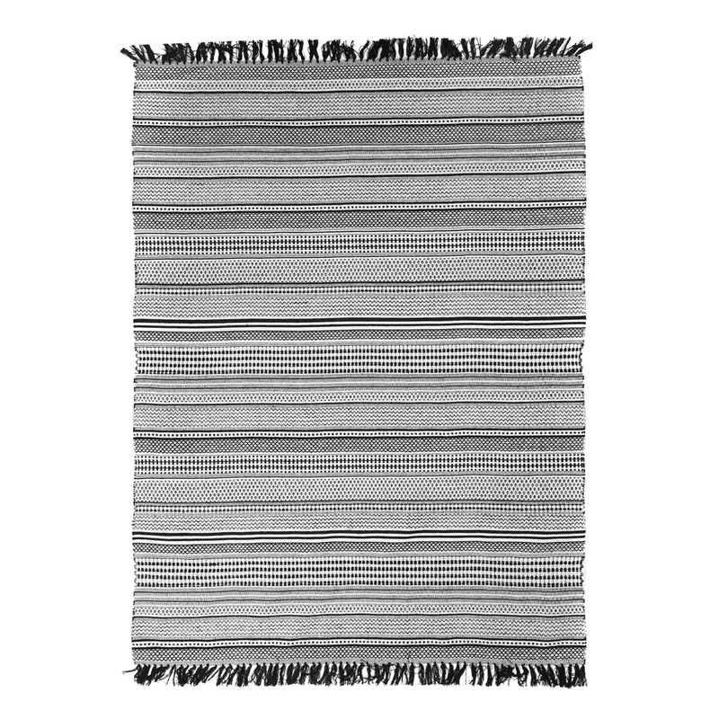 Χαλί All Season (160x230) Royal Carpet Urban Cotton Kilim Samaira Black/White