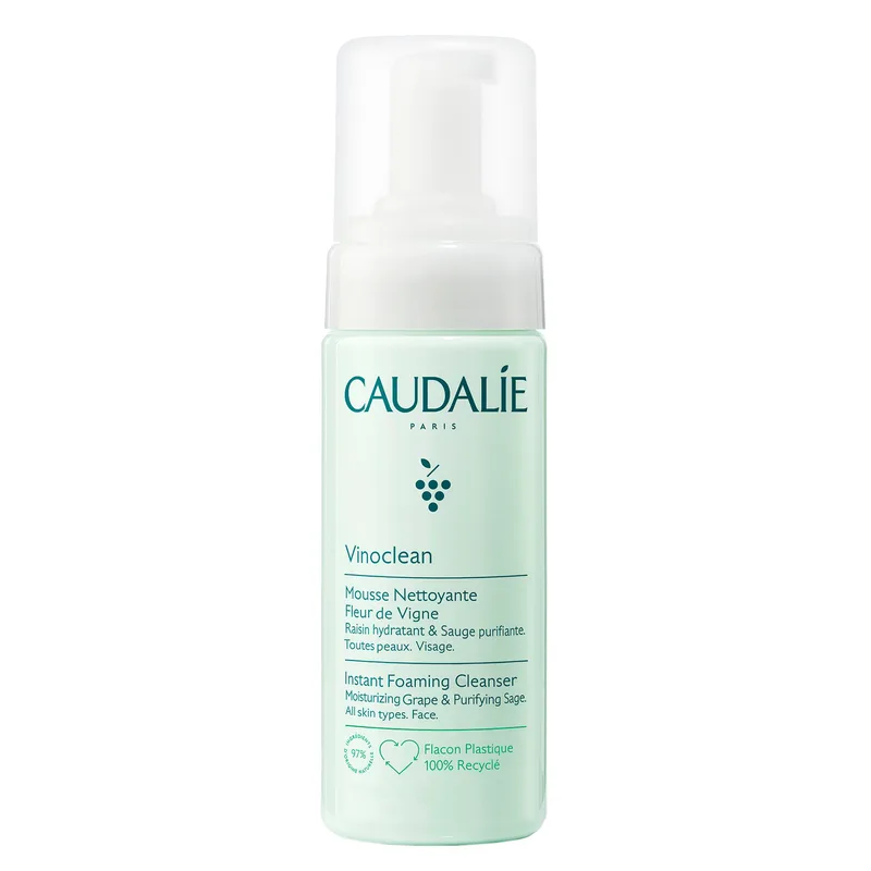 Caudalie Vinoclean Instant Foaming Cleanser Αφρός Καθαρισμού Προσώπου για Όλους τους Τύπους Επιδερμίδας 50ml Travel Size