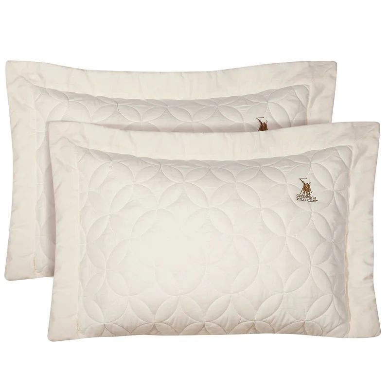 Ζεύγος Μαξιλαροθήκες Microfiber 50x70+8εκ. Classic 2358 Εκρού Greenwich Polo Club (Ύφασμα: Microfiber, Χρώμα: Εκρού ) - Greenwich Polo Club - 233507002358