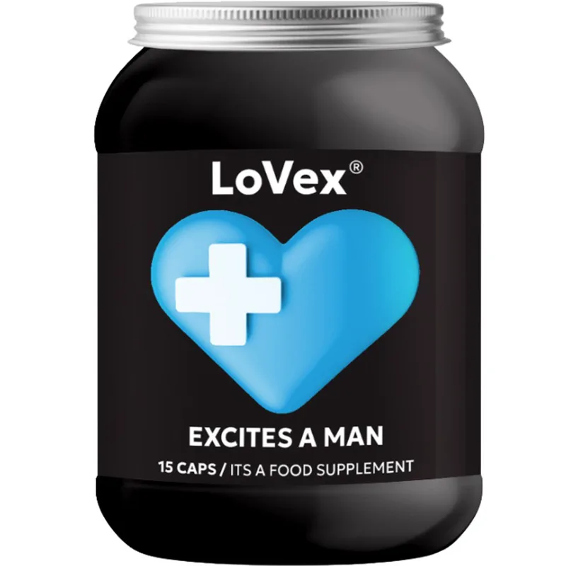 LoVex Excites a Man Συμπλήρωμα Διατροφής Εκχυλίσματος Βοτάνων για την Ενίσχυση της Ανδρικής Σεξουαλικής Επιθυμίας & Απόδοσης 15caps