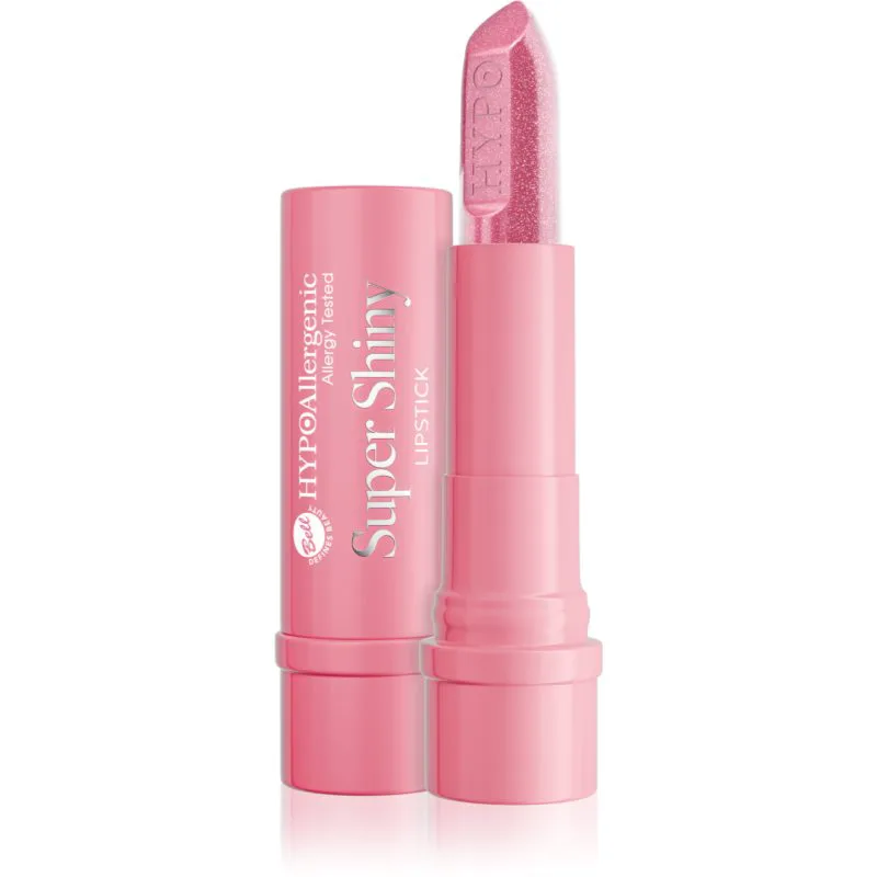 Bell HYPOallergenic Super Shiny Lipstick ενυδατικό στιλπνό κραγιόν απόχρωση 002 Sweet Ροζ 4.2 γρ