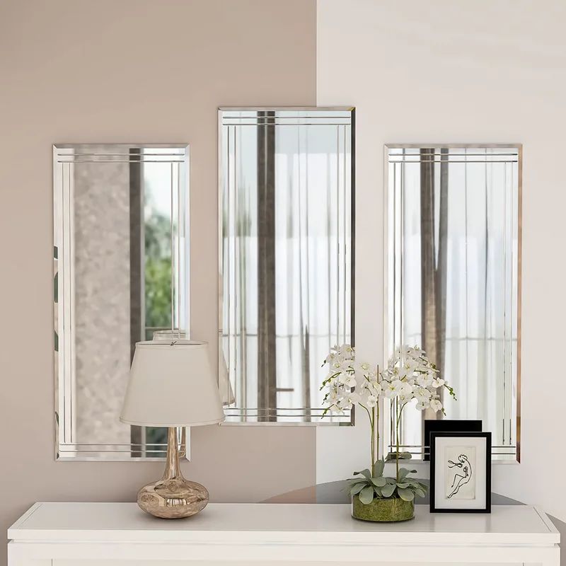 Σετ Διακοσμητικοί Καθρέπτες (3 Τμχ) Mini Buhem - Transparent 116Sam1170 (30x70x2,2 cm)