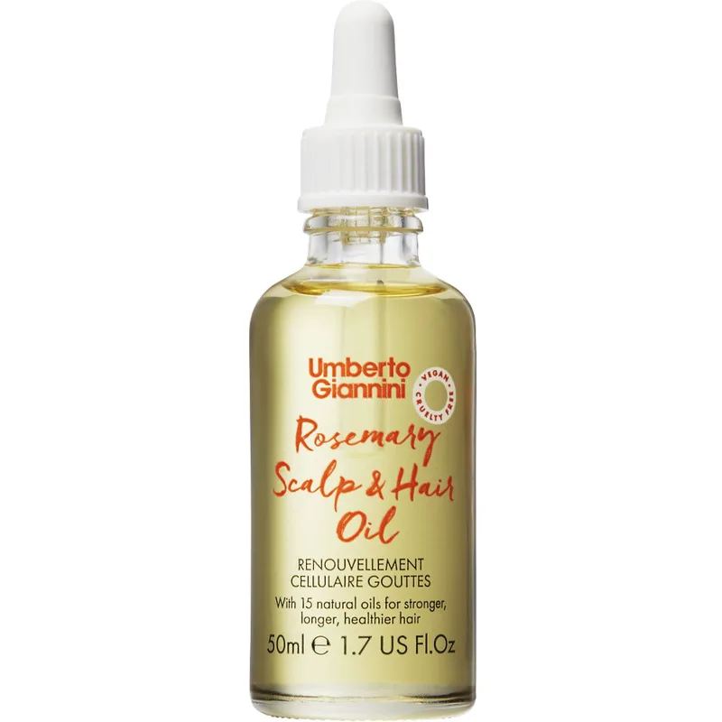 Umberto Giannini Roseary Scalp & Hair Oil Ενισχυτικό Λάδι Μαλλιών για τη Ρίζα & τις Άκρες για Ανάπτυξη, Θρέψη & Επανόρθωση 50ml