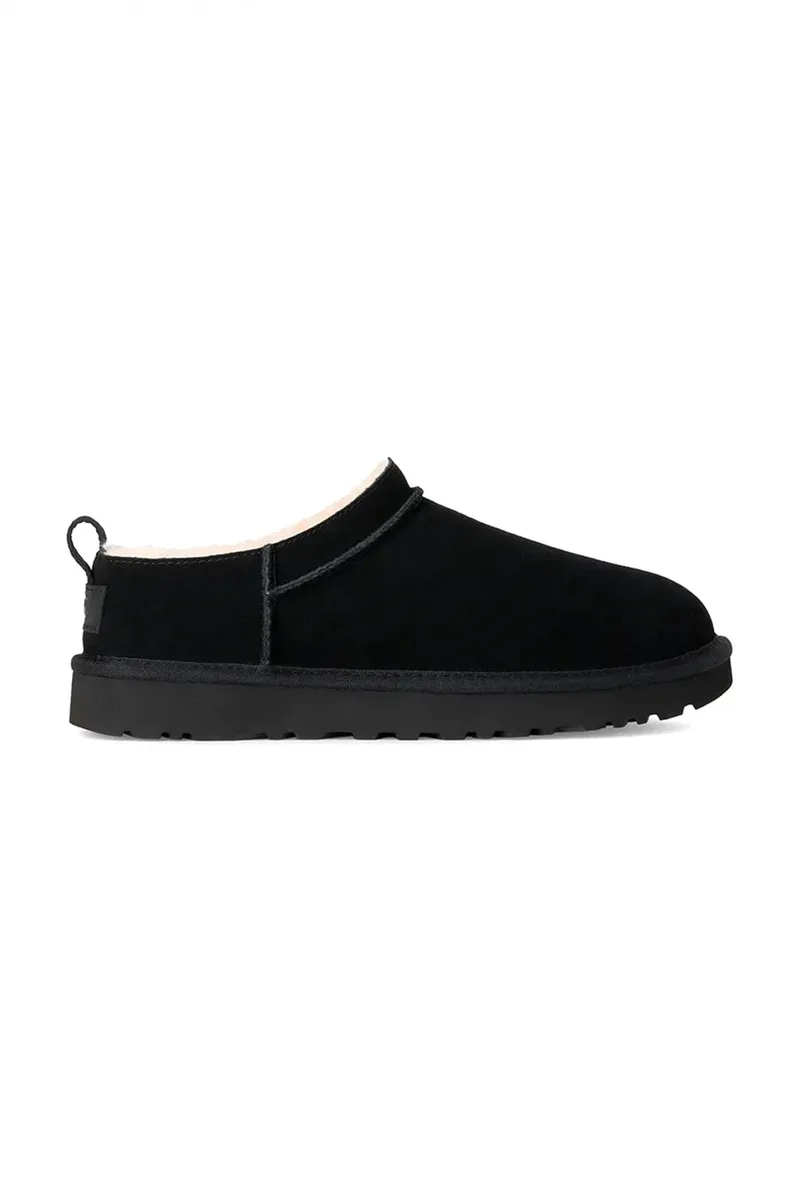UGG ΠΑΠΟΥΤΣΙΑ ΠΑΝΤΟΦΛΕΣ CLASSIC MICRO LOGO ΜΑΥΡΟ