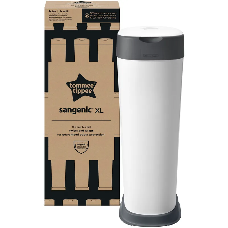 Tommee Tippee Twist & Click Sangenic XL Κωδ 83501401 Κάδος Απόρριψης Πάνας, με Μεγάλη Χωρητικότητα 1 Τεμάχιο