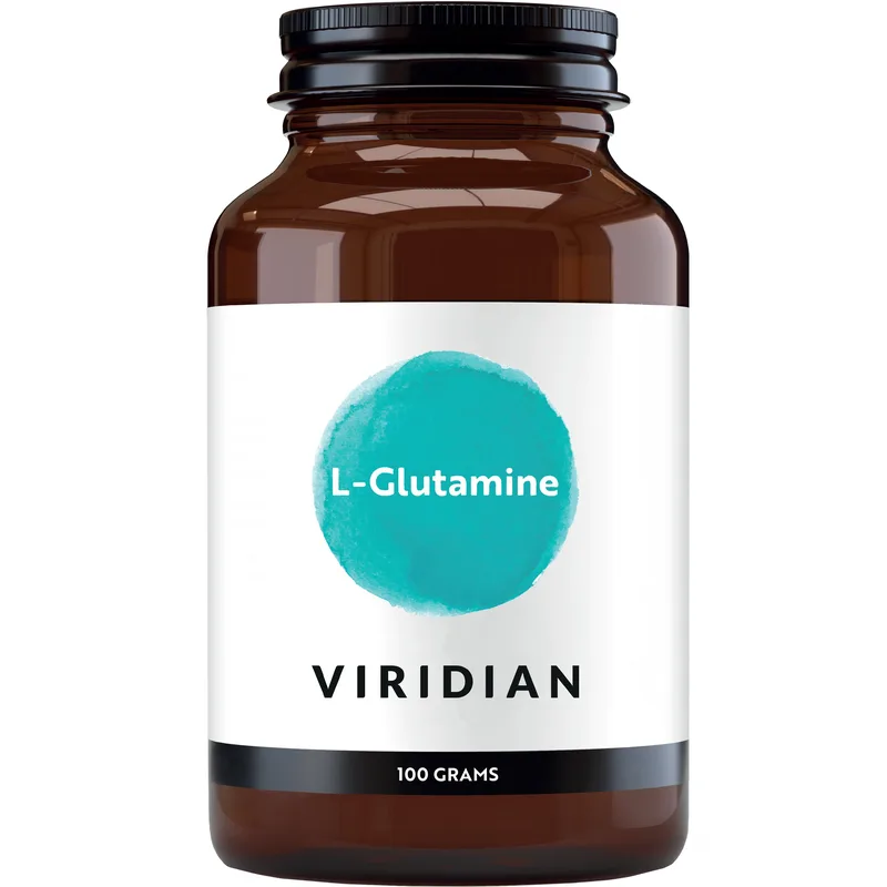 Viridian L-Glutamine Powder Συμπλήρωμα Διατροφής Αμινοξέος L-γλουταμίνης σε Σκόνη για την Καλή Λειτουργία του Εγκεφάλου, Αύξηση Μυϊκής Μάζας & Υποστήριξη της Λειτουργίας του Πεπτικού Συστήματος 100g