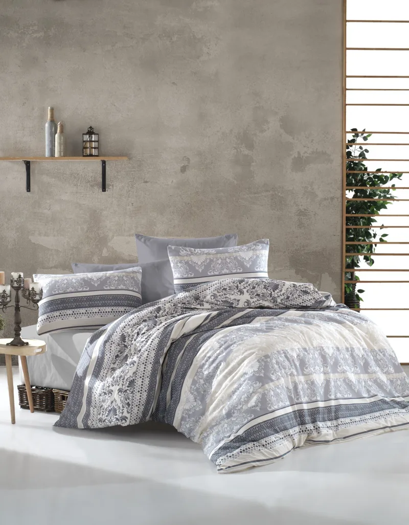 Παπλωματοθήκη Μονή Dimcol Ανδρομάχη 317 Grey 160x240