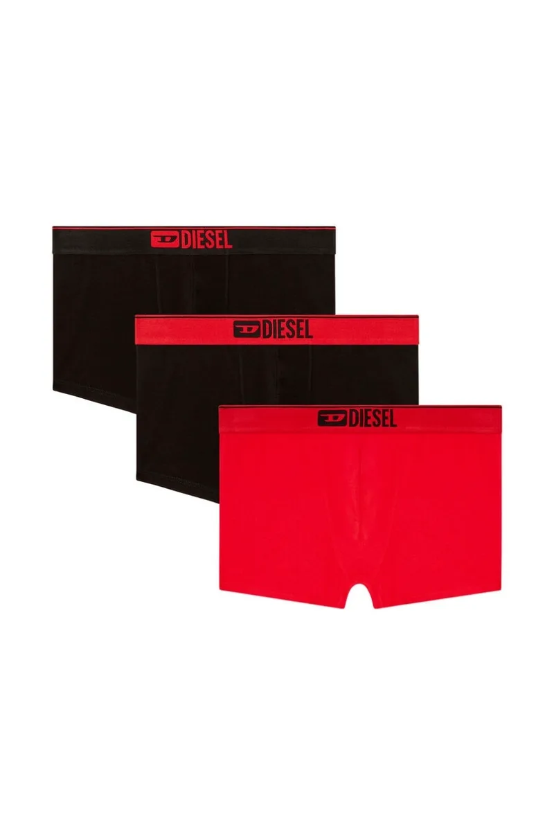 DIESEL Ανδρικά Εσώρουχα Boxer Shorts 3-Pack - Κόκκινο Μαύρο-S2600ST3V0GDAC-BLACK