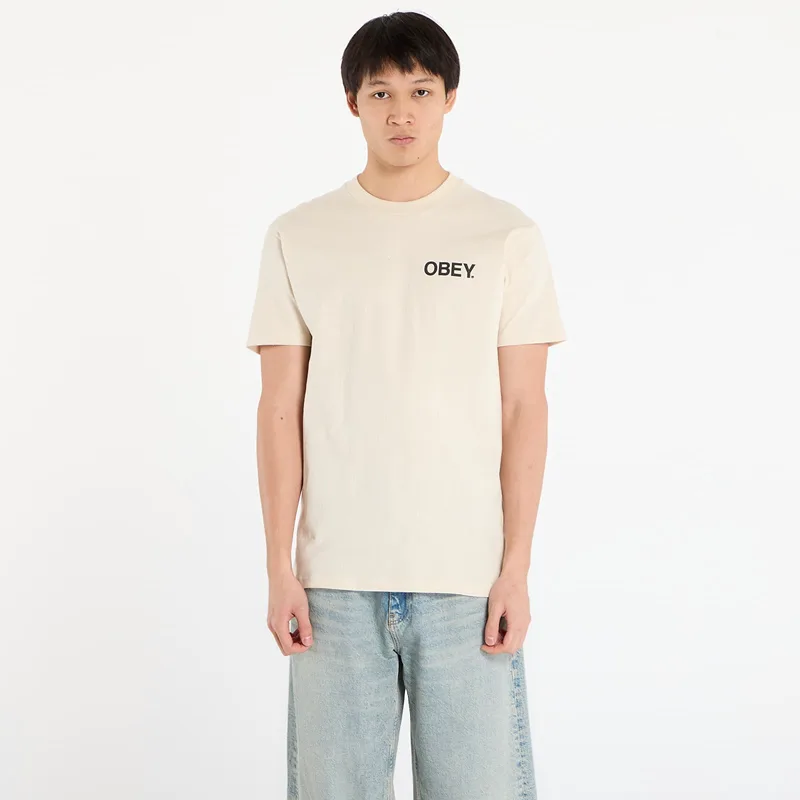 T-shirt OBEY Doberman Classic T-Shirt Cream XL