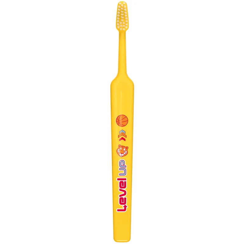 TePe Kids Soft Toothbrush 6+ Years Παιδική Οδοντόβουρτσα με Μαλακές Ίνες & Ευχάριστα Σχέδια 1 Τεμάχιο - Κίτρινο