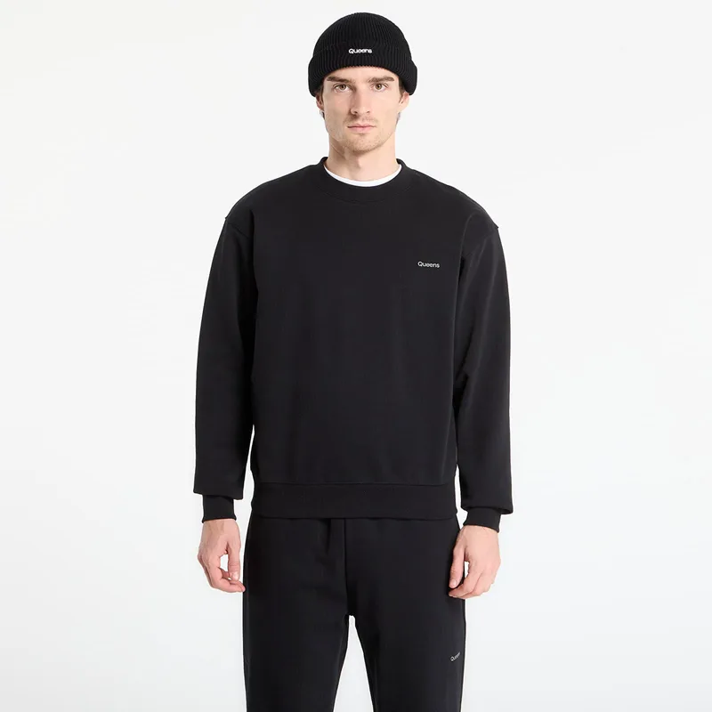 Φούτερ Queens Men's Sweats Essential Crewneck Black M