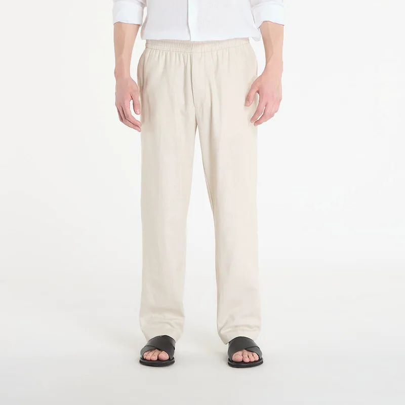 Παντελόνια Calvin Klein Straight Linen Pull On Pant Oatmeal Melange XL