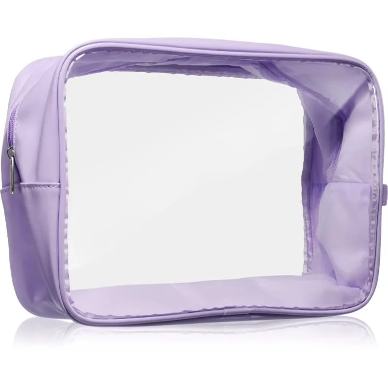 Notino Travel Collection Extra Large Clear Organizer διαφανές νεσεσέρ καλλυντικών XL Purple 27,5x20x12,5 cm 1 τμχ
