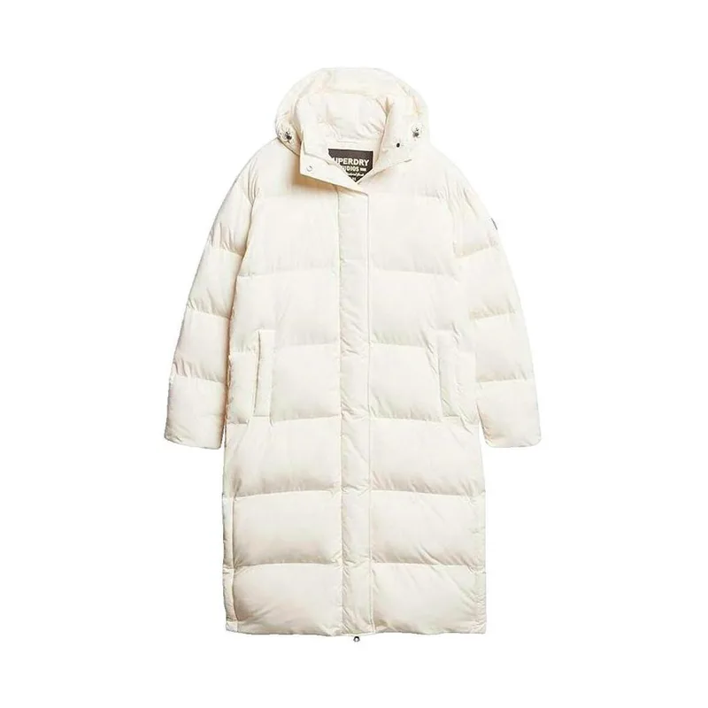 Χοντρό μπουφάν Superdry Doudoune Longline blanche