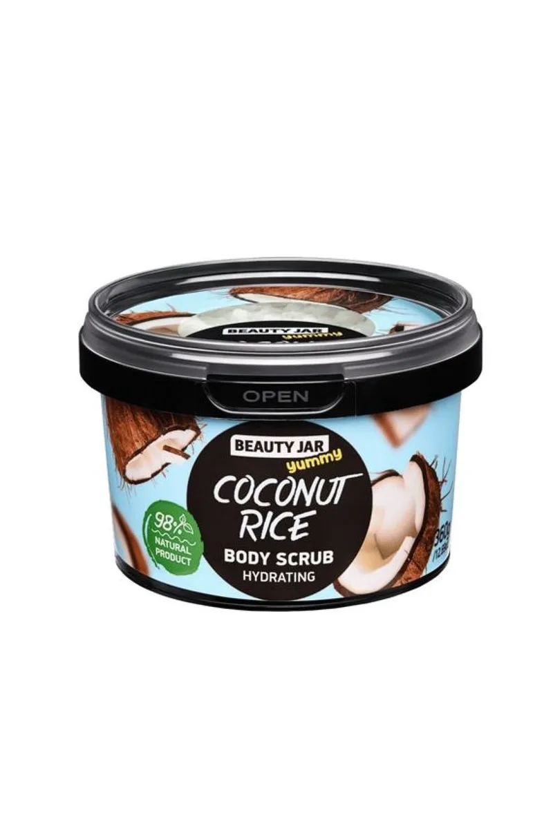 Scrub Σωματος Yummy Coconut Rice Beauty Jar Μονόχρωμο