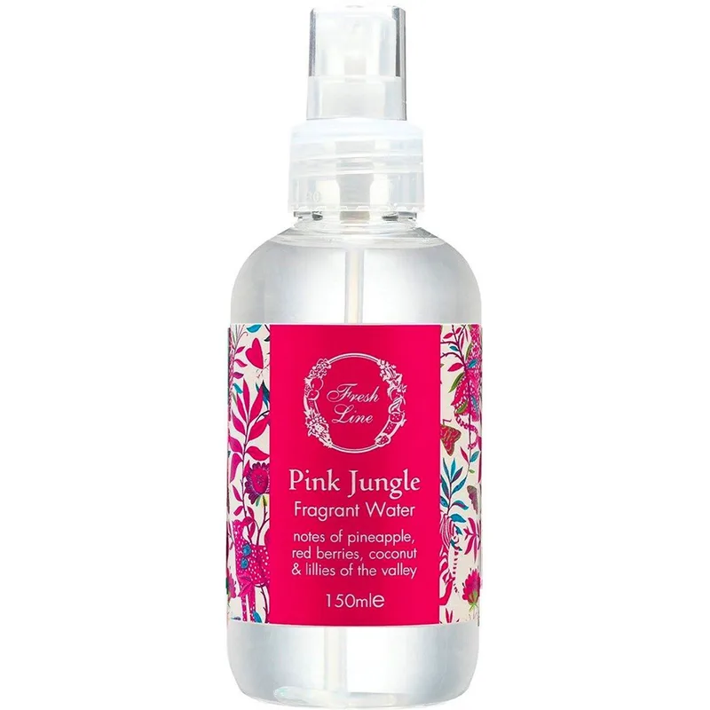 Fresh Line Ροζ Jungle Fragrant Water Φρουτένιο Αρωματικό Νερό Σώματος Φυσικής Σύνθεσης με Τροπικές Νότες για Καλοκαιρινή Διάθεση 150ml