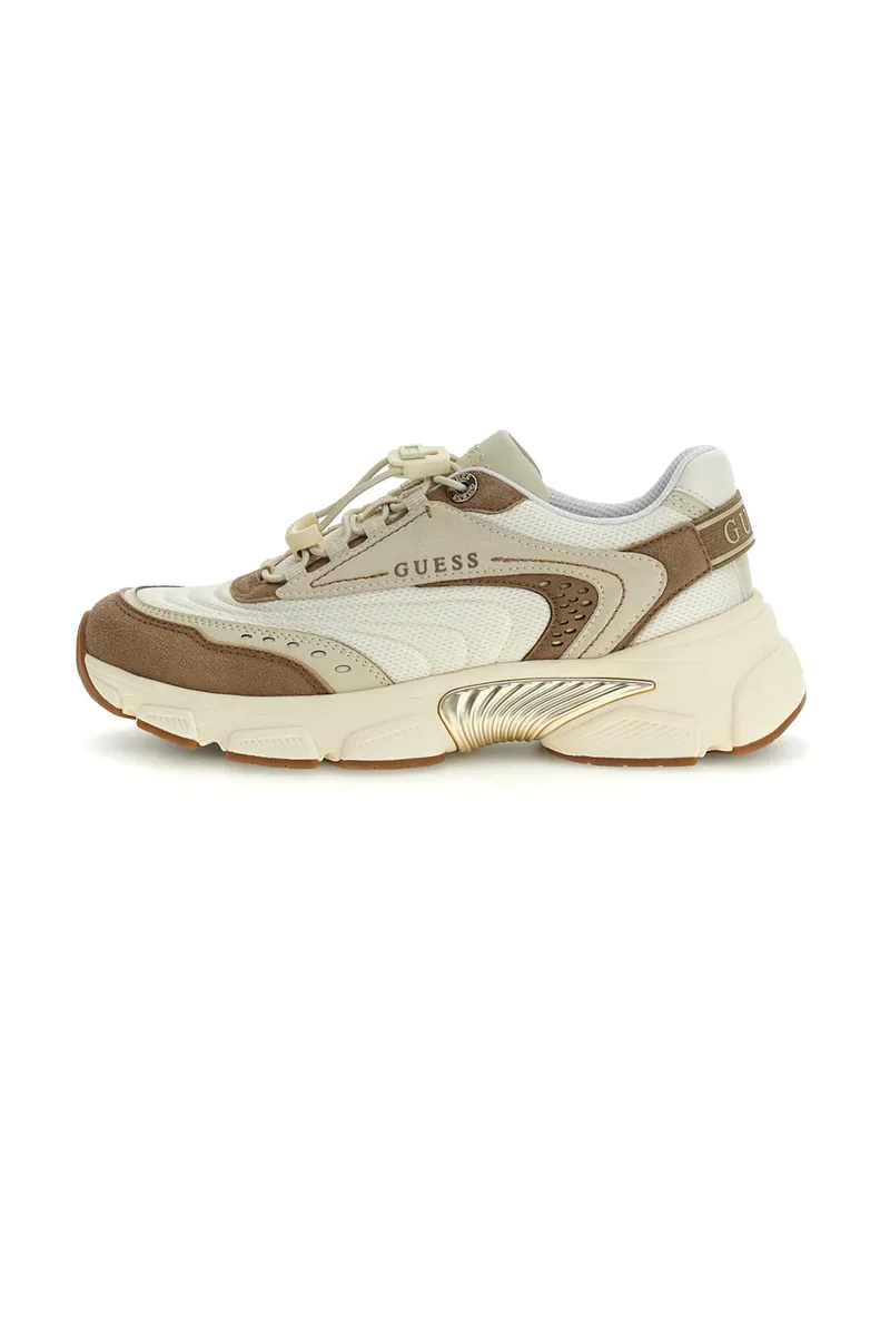Guess γυναικεία sneakers "Imeri" - FLPIMEFAP12 Μπεζ