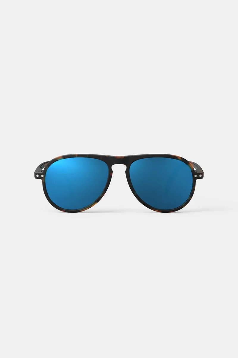 Izipizi unisex γυαλιά ηλίου "#I Mirror" - 1 SHS I SUN Καφέ
