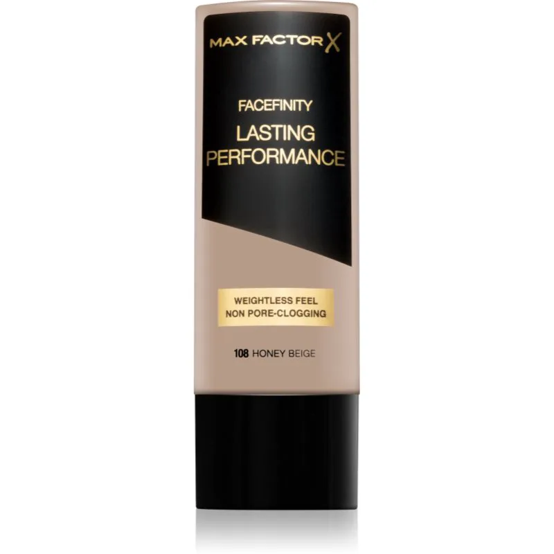 Max Factor Facefinity Lasting Performance υγρό μεικ απ για μακρόχρονη επίδραση απόχρωση 108 Honey Μπεζ 35 ml