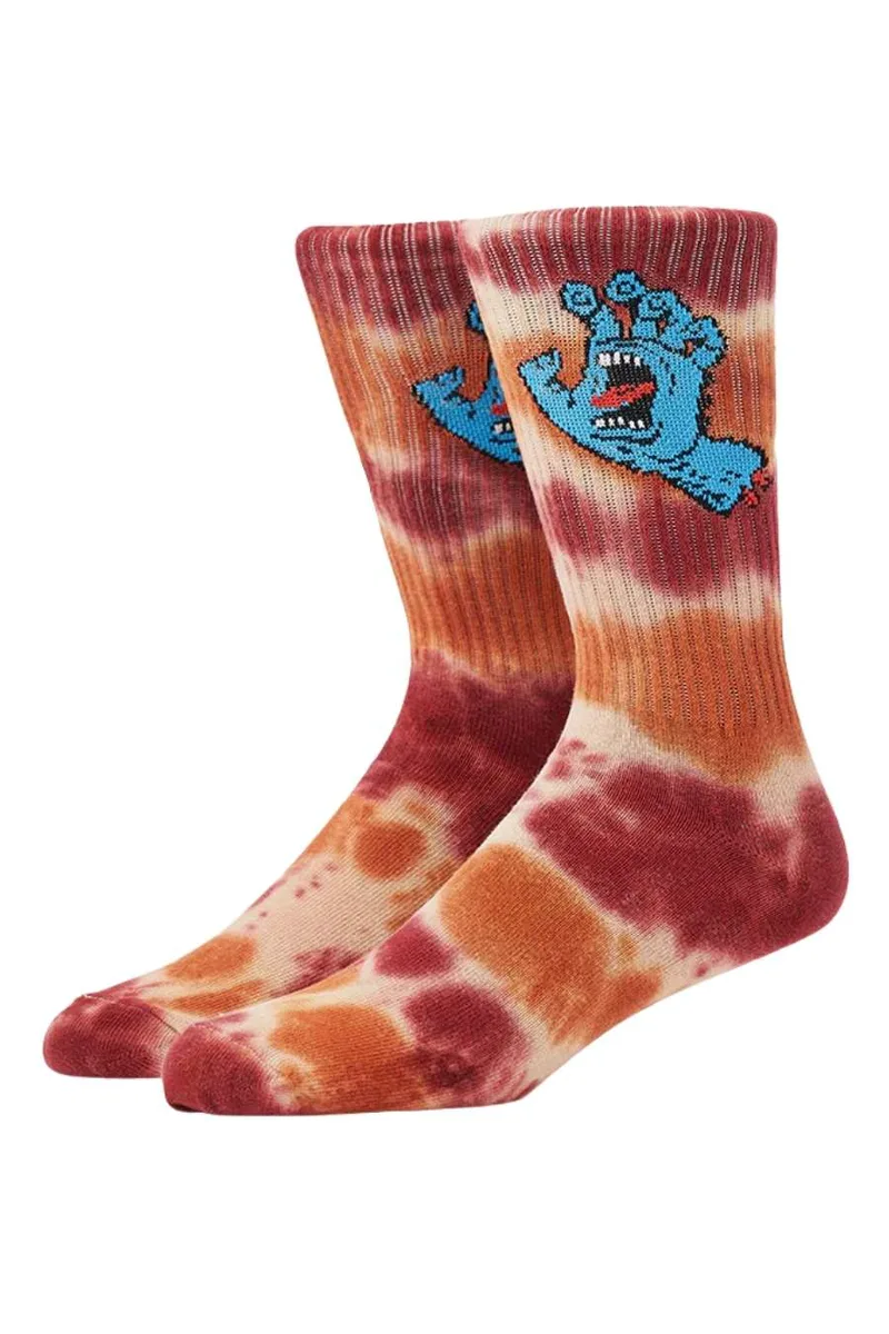 SANTA CRUZ Κάλτσες Screaming Hand Tie Dye Sock - MULTI-SCA-SCK-0579
