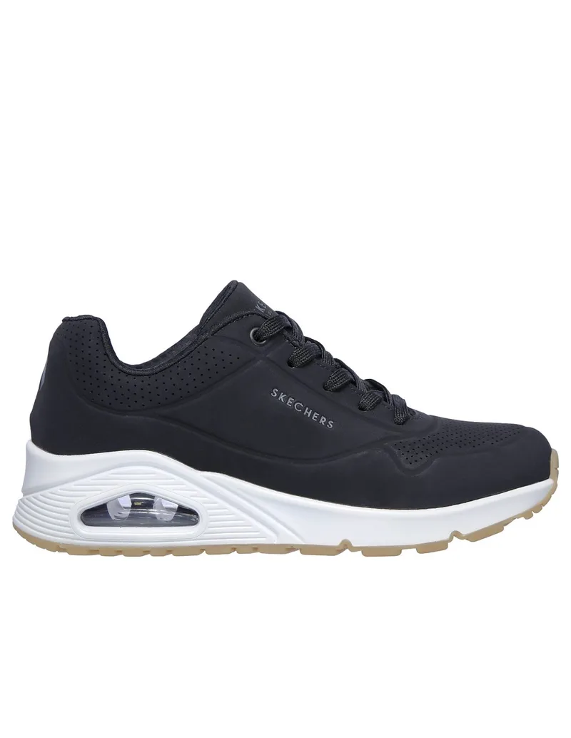 Skechers Uno Stand on Air Γυναικεία Sneakers Μαύρα 73690-BLK