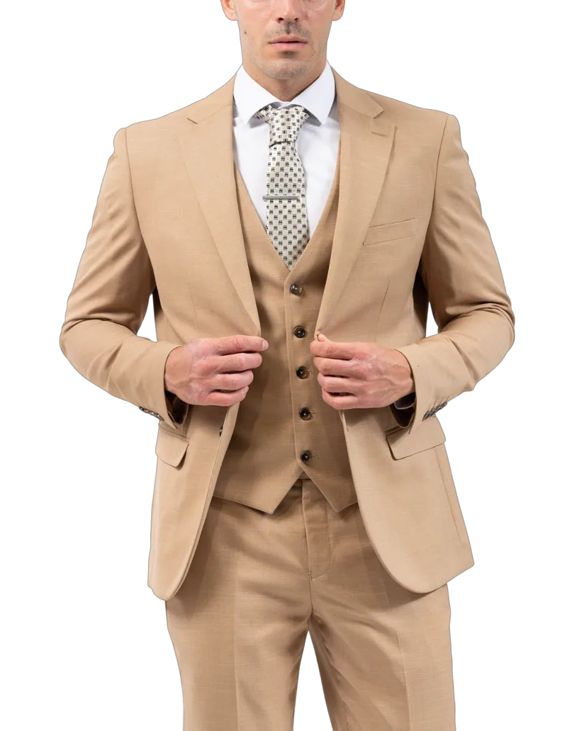 Ανδρικό Κοστούμι Μπεζ Vittorio 10024RIBERA-BEIGE