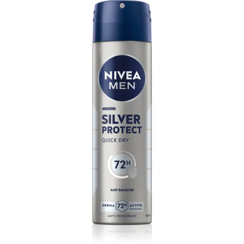 NIVEA MEN Silver Protect αντιιδρωτικό σε σπρέι 72 ώρες 150 ml