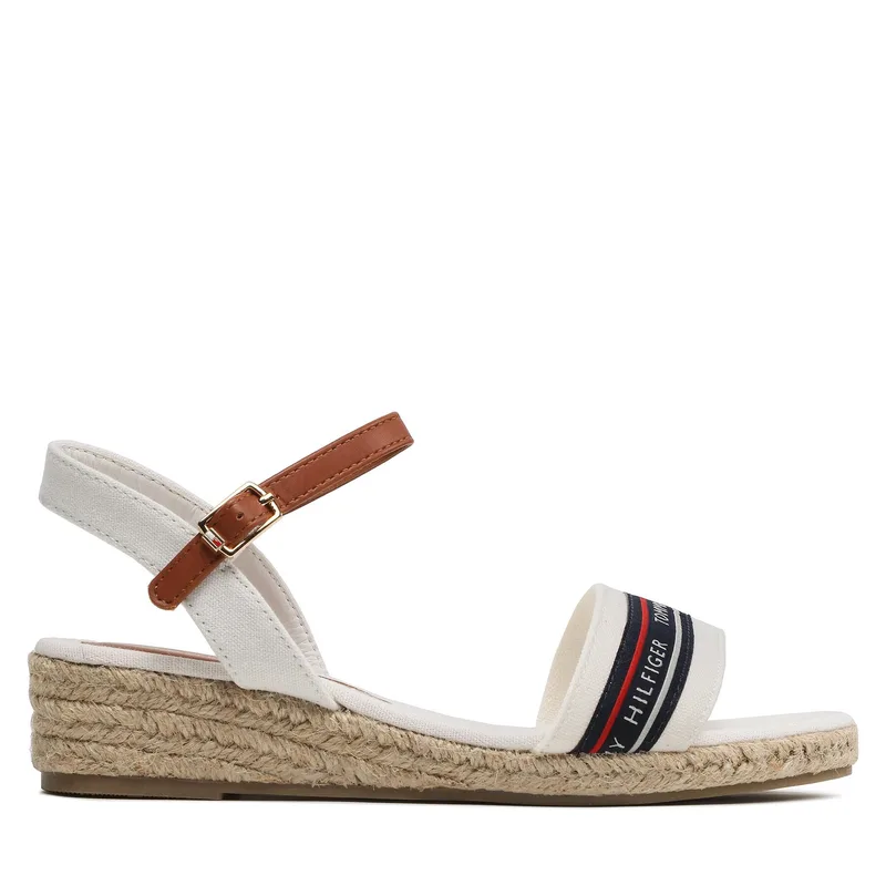 Εσπαντρίγιες Tommy Hilfiger Rope Wedge T3A7-32777-0048X100 S Λευκό