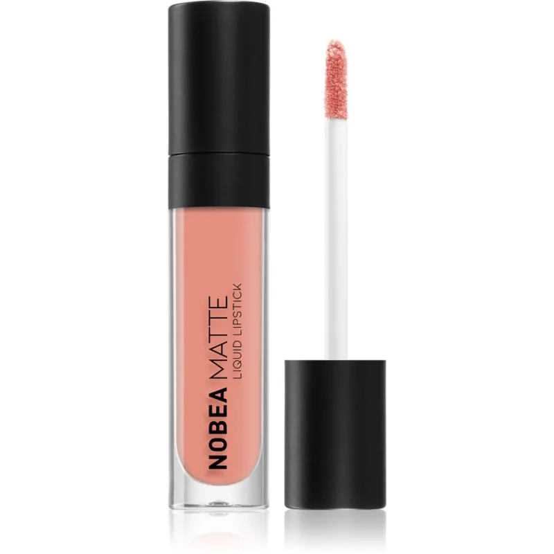 NOBEA Day-to-Day Matte Liquid Lipstick ματ υγρό κραγιόν απόχρωση Dusty Ροζ #M02 7 ml