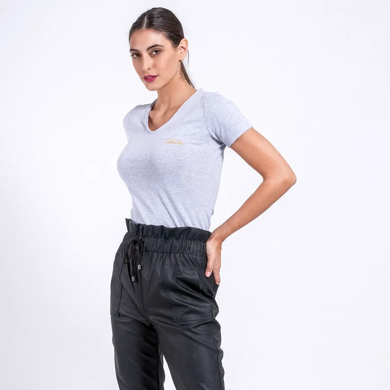 Γυναικείο T-Shirt Eco V-Neck Γκρι