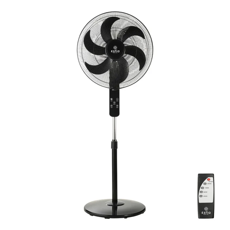 Ανεμιστήρας Σταντ Επιδαπέδιος Bow 45cm 75W Μαύρος Με Τηλεχειριστήριο