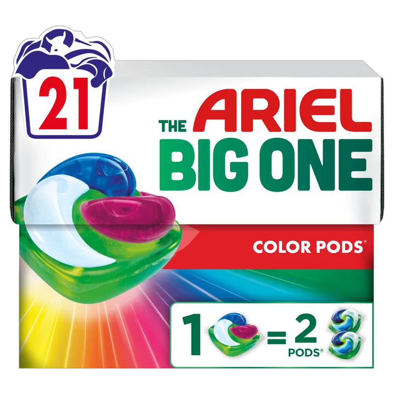 Ariel Allin1 PODS® BIG ONE Color Κάψουλες Πλυντηρίου - 21 Κάψουλες