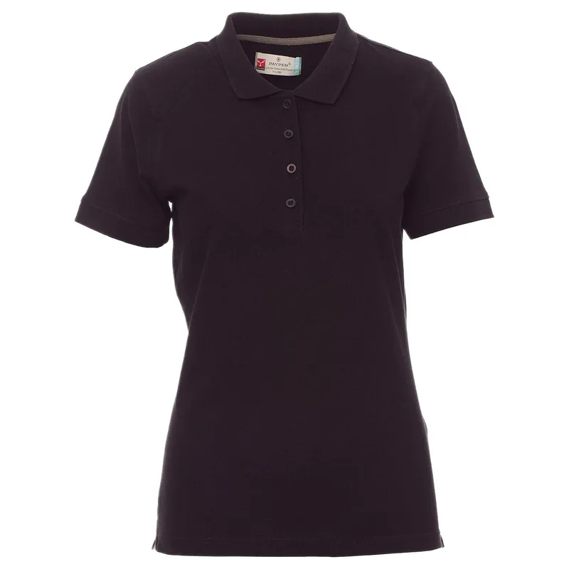 VENICE Γυναικείο μπλουζάκι πόλο PAYPER 02000370 Black