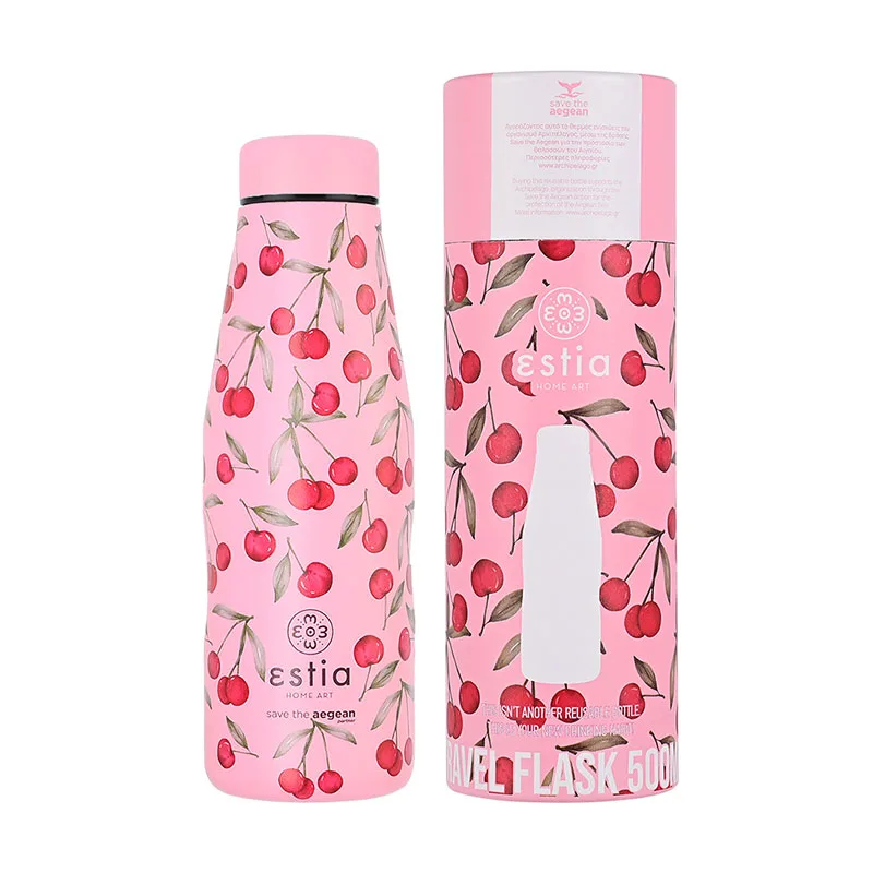 Μπουκάλι Θερμός 500ml Estia Save The Aegean Cherry Rose 01-16647