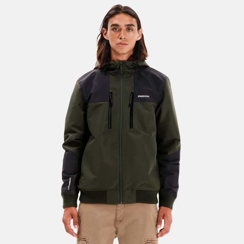 Emerson Men's Hooded Ανδρικό Bomber Μπουφάν (9000237336_87732)