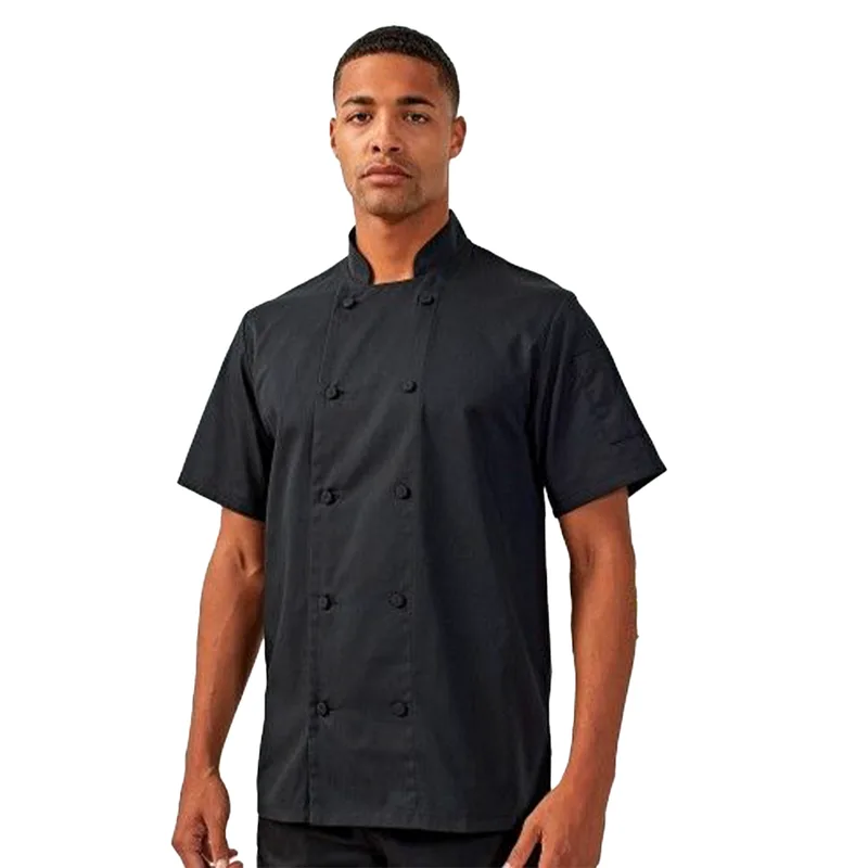 Σακάκι σεφ κοντομάνικο διαπνέον CoolcheckerPremier PR902 Black