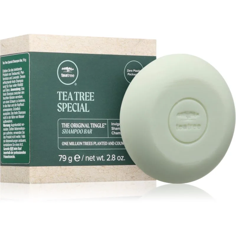 Paul Mitchell Tea Tree Special Shampoo Bar Σαμπουάν σε μορφή μπάρας με αναζωογονητική δράση 79 γρ